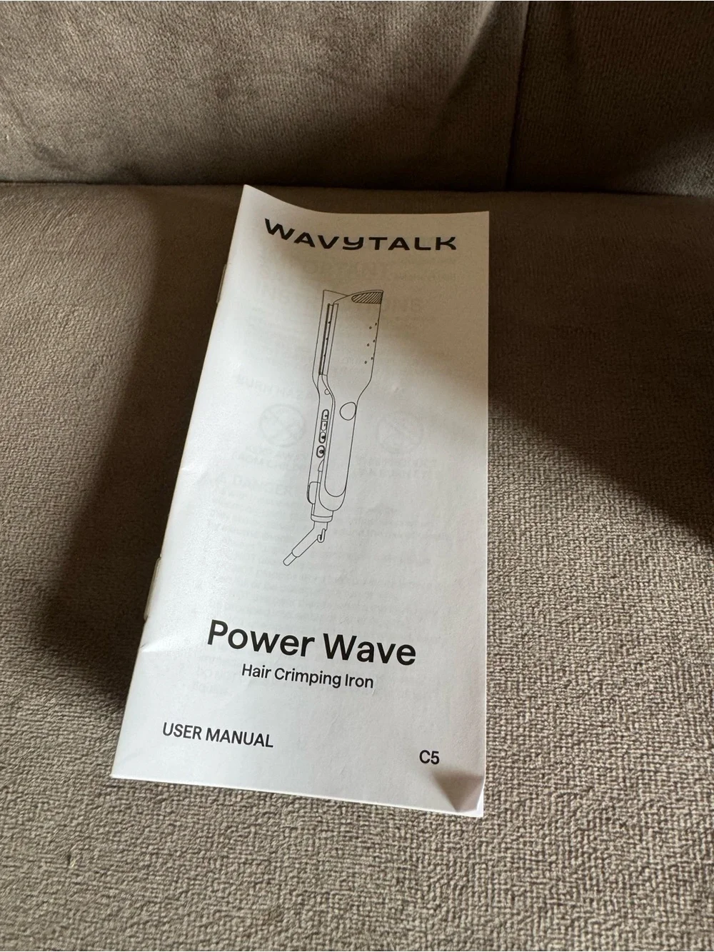 WAVYTALK Power Wave Hair Crimping Iron - Pink Wave Finish